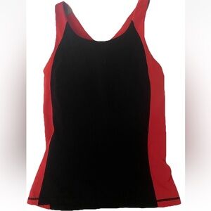 lululemon athletica Black and Red Tank Top